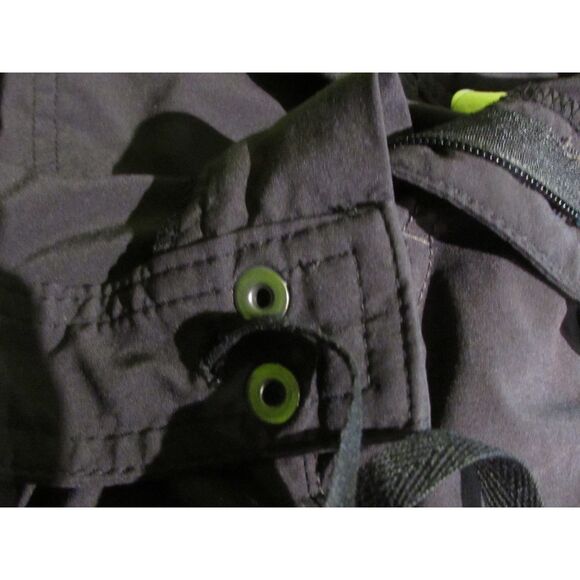 ATHLETA LONG SHORTS BLACK SIZE 8 WOMEN'S CARGO SIDE POCKETS WORKOUT TIES AT LEG - Picture 7 of 12